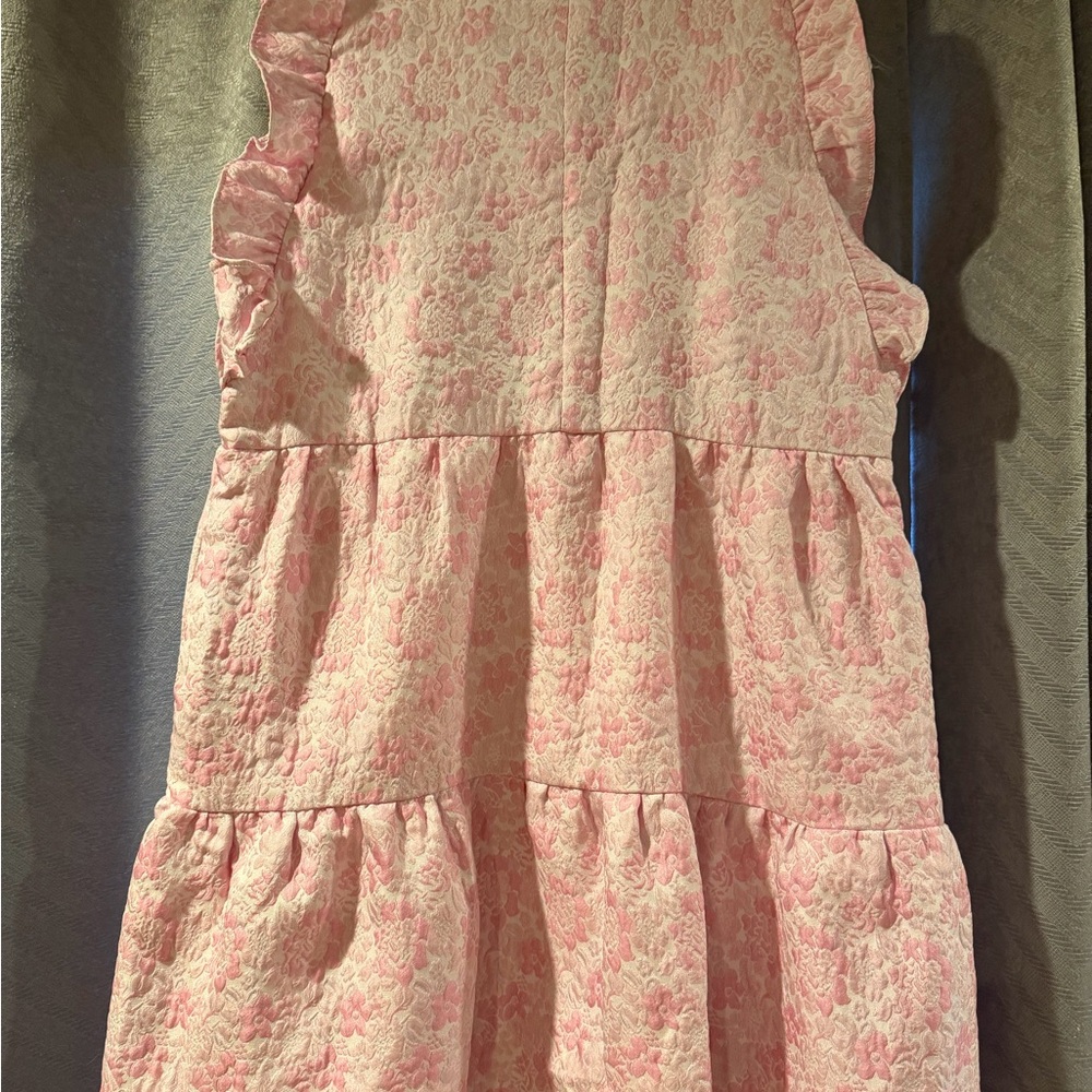 THML Pink Floral Ruffle Dress - Picture 3 of 4